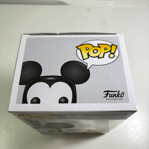 BOX FLAWS VIEW PHOTOS Mickey Mouse (DIAMOND EDITION) - Disney Funko Pop 01 Vinyl Figure Exclusive