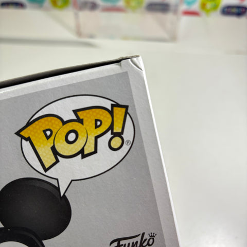 BOX FLAWS VIEW PHOTOS Mickey Mouse (DIAMOND EDITION) - Disney Funko Pop 01 Vinyl Figure Exclusive