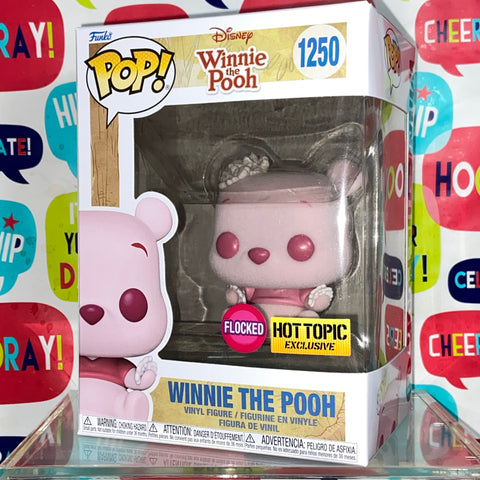 Winnie The Pooh (Cherry Blossom/Flocked) - Disney Funko Pop 1250 Hot Topic Exclusive