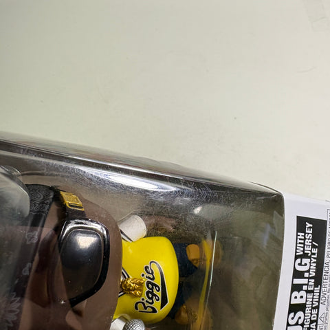 BOX FLAWS VIEW PHOTOS Notorious BIG with Jersey - Funko Pop Rocks 116 Vinyl Figure (11.4 Cm L × 8.9 Cm W × 15.9 Cm H)