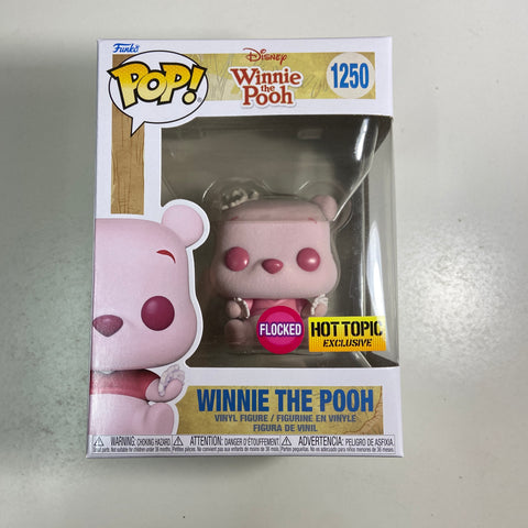 Winnie The Pooh (Cherry Blossom/Flocked) - Disney Funko Pop 1250 Hot Topic Exclusive