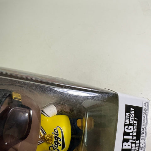 BOX FLAWS VIEW PHOTOS Notorious BIG with Jersey - Funko Pop Rocks 116 Vinyl Figure (11.4 Cm L × 8.9 Cm W × 15.9 Cm H)