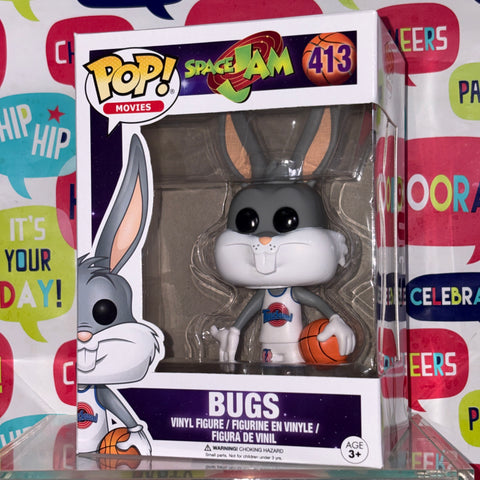 Bugs Bunny SPACE JAM - Looney Tunes Funko Pop 413 Vinyl Figure (11.4 Cm L × 8.9 Cm W × 15.9 Cm H)