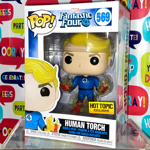 Human Torch (Fantastic Four) - Marvel Funko Pop 569 Hot Topic Exclusive
