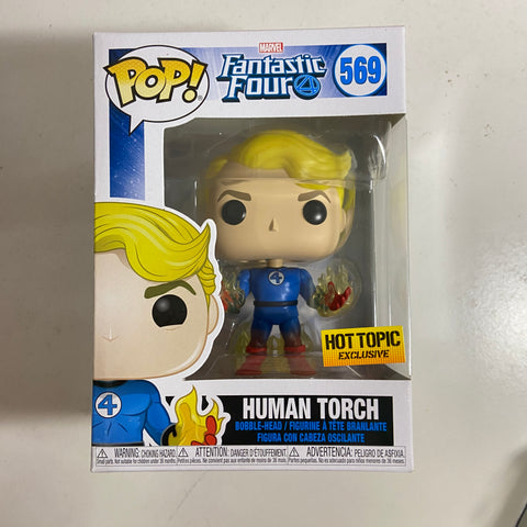 Human Torch (Fantastic Four) - Marvel Funko Pop 569 Hot Topic Exclusive