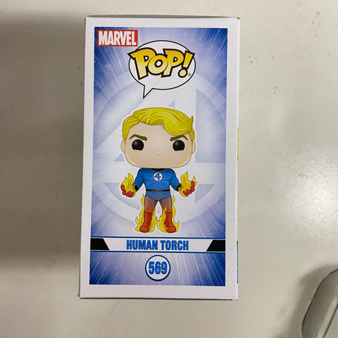 Human Torch (Fantastic Four) - Marvel Funko Pop 569 Hot Topic Exclusive
