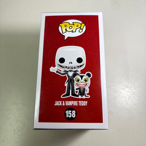 Jack Skellington and Vampire Teddy - Nightmare Before Christmas Disney Funko Pop 158 Vinyl Figure Convention Exlcusive