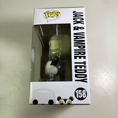 Jack Skellington and Vampire Teddy - Nightmare Before Christmas Disney Funko Pop 158 Vinyl Figure Convention Exlcusive