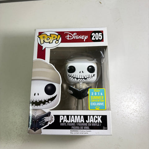 Pajama Jack Skellington - Nightmare Before Christmas Disney Funko Pop 205 Vinyl Figure Convention Exclusive