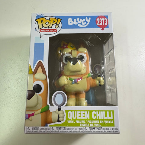 Queen Chilli - Bluey Funko Pop 2373 Vinyl Figure (11.4 Cm L × 8.9 Cm W × 15.9 Cm H)