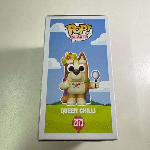 Queen Chilli - Bluey Funko Pop 2373 Vinyl Figure (11.4 Cm L × 8.9 Cm W × 15.9 Cm H)