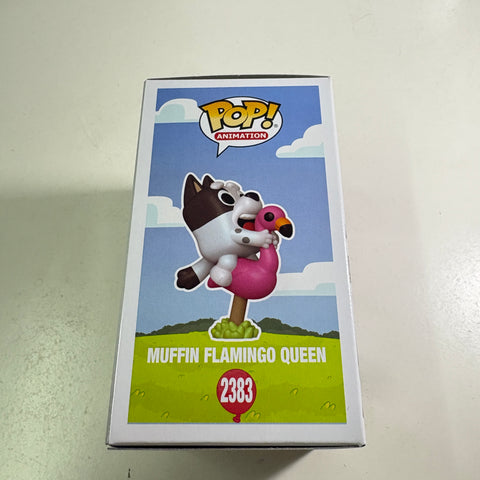 Muffin Flamingo Queen - Bluey Funko Pop 2383 Vinyl Figure EXCLUSIVE (11.4 Cm L × 8.9 Cm W × 15.9 Cm H)