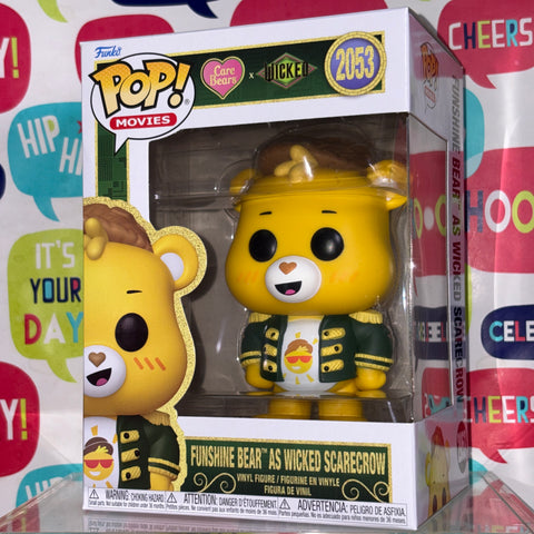 Funshine Bear as Wicked Scarecrow - Care Bears x Wicked Funko Pop 2053 Vinyl Figure (11.4 Cm L × 8.9 Cm W × 15.9 Cm H)
