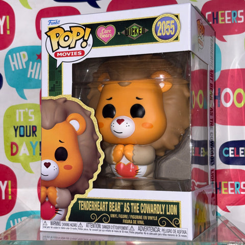 Tenderheart Bear as Cowardly Lion - Care Bears x Wicked Funko Pop 2055 Vinyl Figure (11.4 Cm L × 8.9 Cm W × 15.9 Cm H)