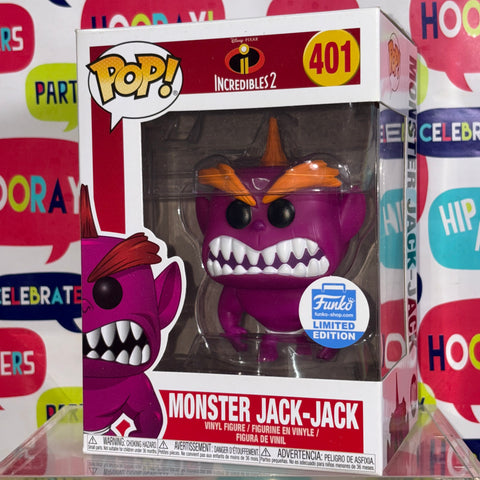 BOX FLAWS VIEW PHOTOS Monster Jack-Jack - Incredibles 2 Disney Funko Pop 401 Vinyl Figure Funko Shop Exclusive