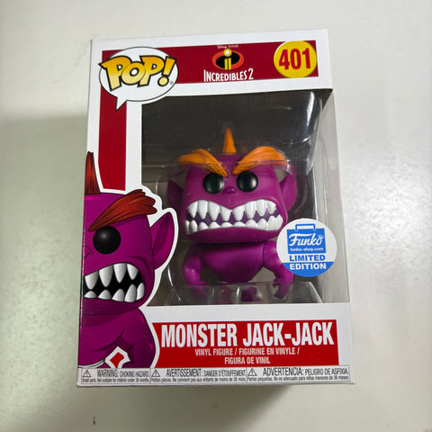 BOX FLAWS VIEW PHOTOS Monster Jack-Jack - Incredibles 2 Disney Funko Pop 401 Vinyl Figure Funko Shop Exclusive