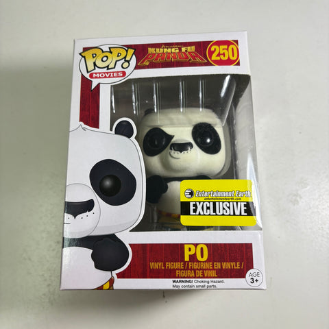 BOX FLAWS VIEW PHOTOS Po FLOCKED - Kung Fu Panda Funko Pop 250 Vinyl Figure (11.4 Cm L × 8.9 Cm W × 15.9 Cm H)
