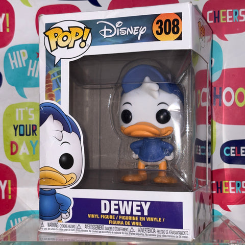 BOX FLAWS VIEW PHOTOS Dewey - Ducktales Disney Funko Pop 308 Vinyl Figure (11.4 Cm L × 8.9 Cm W × 15.9 Cm H)