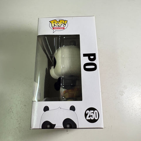 BOX FLAWS VIEW PHOTOS Po FLOCKED - Kung Fu Panda Funko Pop 250 Vinyl Figure (11.4 Cm L × 8.9 Cm W × 15.9 Cm H)