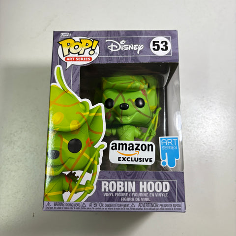 BOX FLAWS VIEW PHOTOS Robin Hood (Artist Series) - Robinhood Disney Funko Pop 53 Vinyl Figure Exclusive