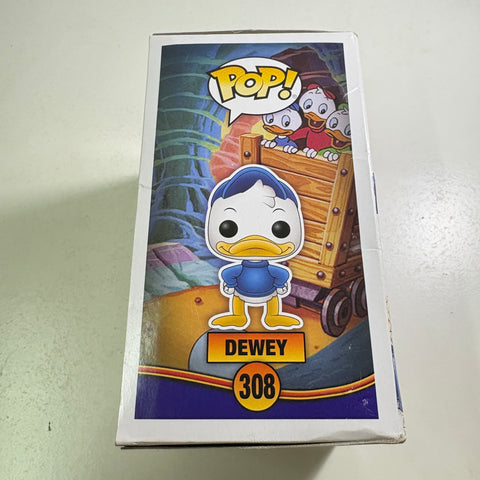 BOX FLAWS VIEW PHOTOS Dewey - Ducktales Disney Funko Pop 308 Vinyl Figure (11.4 Cm L × 8.9 Cm W × 15.9 Cm H)
