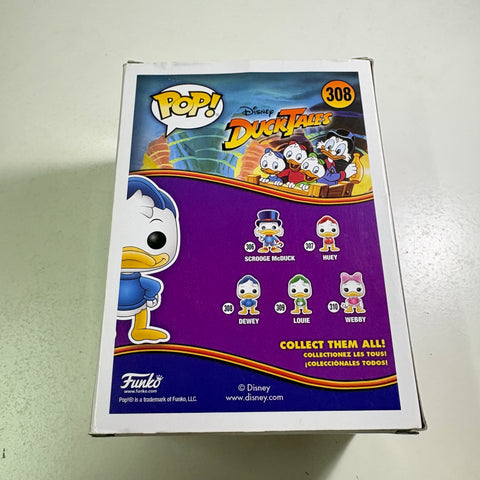 BOX FLAWS VIEW PHOTOS Dewey - Ducktales Disney Funko Pop 308 Vinyl Figure (11.4 Cm L × 8.9 Cm W × 15.9 Cm H)