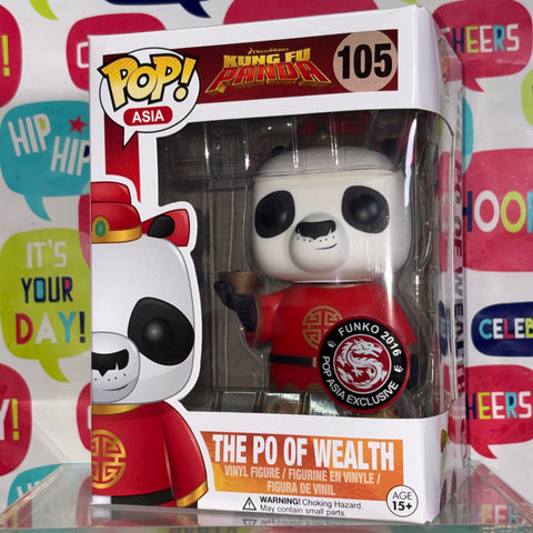 The Po of Wealth - Kung Fu Panda Funko Pop 105 Vinyl Figure (11.4 Cm L × 8.9 Cm W × 15.9 Cm H)
