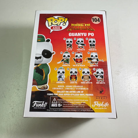 Guanyu Po - Kung Fu Panda Funko Pop 104 Vinyl Figure (11.4 Cm L × 8.9 Cm W × 15.9 Cm H)