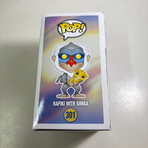 BOX FLAWS VIEW PHOTOS Rafiki with Simba - Lion King Disney Funko Pop 301 Vinyl Figure