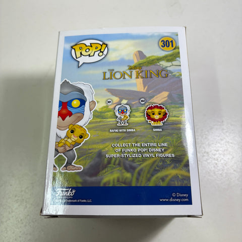 BOX FLAWS VIEW PHOTOS Rafiki with Simba - Lion King Disney Funko Pop 301 Vinyl Figure