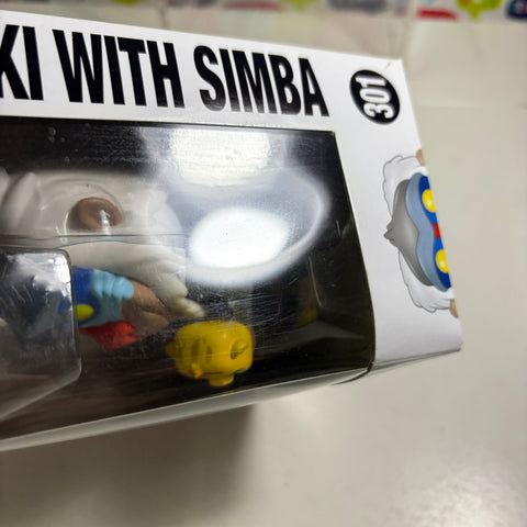 BOX FLAWS VIEW PHOTOS Rafiki with Simba - Lion King Disney Funko Pop 301 Vinyl Figure