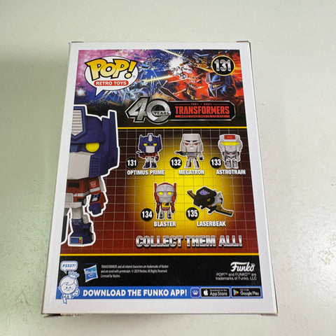 Optimus Prime - Transformers Funko Pop 131 Vinyl Figure (11.4 Cm L × 8.9 Cm W × 15.9 Cm H)