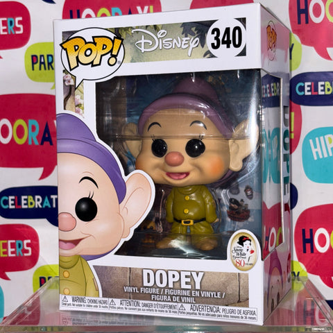 STICKER RESIDUE Dopey - Snow White Disney Funko Pop 340 Vinyl Figure