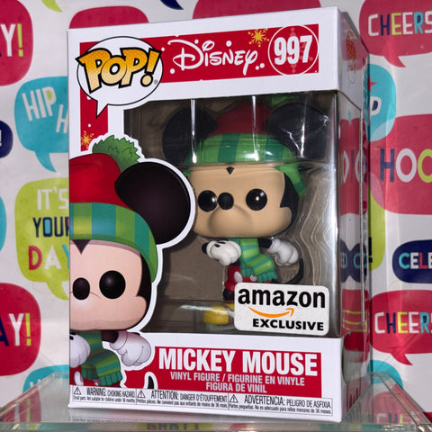 Mickey Mouse Christmas - Disney Funko Pop 997 Vinyl Figure (11.4 Cm L × 8.9 Cm W × 15.9 Cm H)