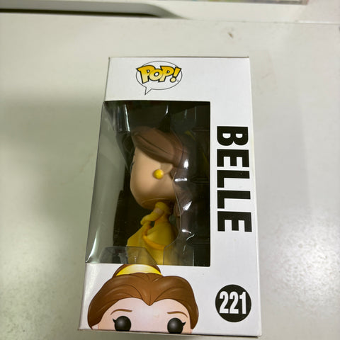 SEVERE BOX DAMAGE Belle - Beauty and the Beast Disney Funko Pop 221 Vinyl Figure