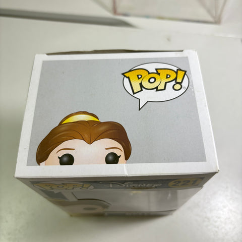 SEVERE BOX DAMAGE Belle - Beauty and the Beast Disney Funko Pop 221 Vinyl Figure