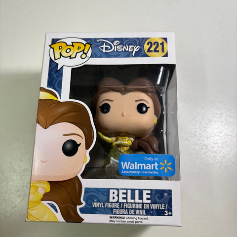 BOX FLAWS VIEW PHOTOS Belle Glitter - Beauty and the Beast Disney Funko Pop 221 Vinyl Figure Exclusive