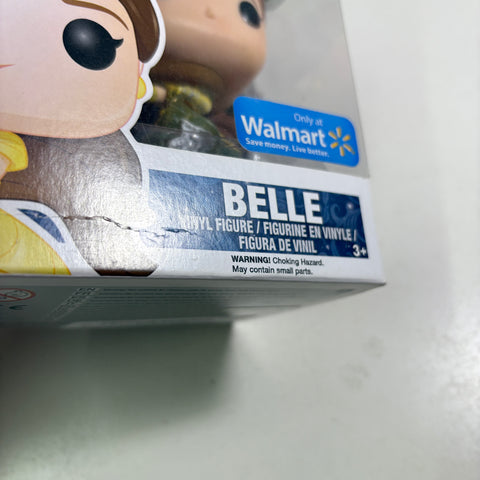 BOX FLAWS VIEW PHOTOS Belle Glitter - Beauty and the Beast Disney Funko Pop 221 Vinyl Figure Exclusive