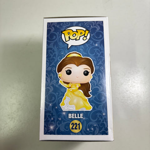 BOX FLAWS VIEW PHOTOS Belle Glitter - Beauty and the Beast Disney Funko Pop 221 Vinyl Figure Exclusive