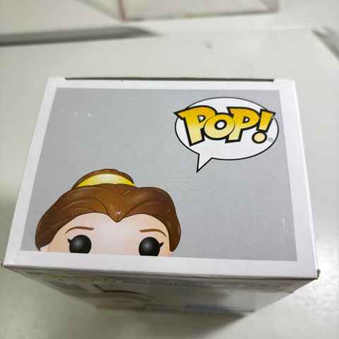 BOX FLAWS VIEW PHOTOS Belle Glitter - Beauty and the Beast Disney Funko Pop 221 Vinyl Figure Exclusive