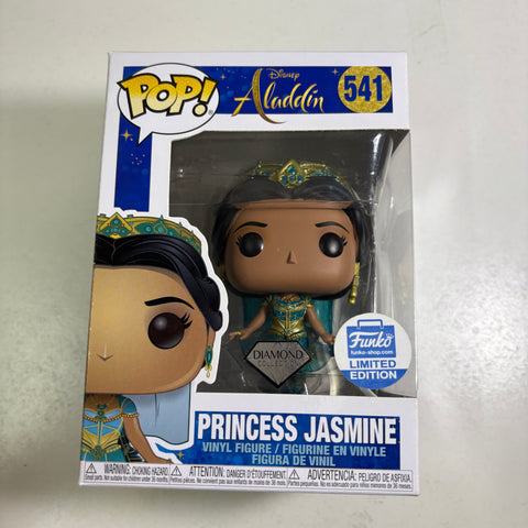 BOX FLAWS VIEW PHOTOS Princess Jasmine (DIAMOND) - Aladdin Disney Funko Pop 541 Vinyl Figure Exclusive