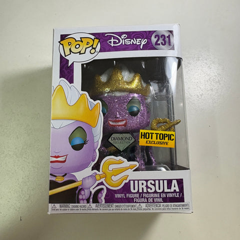 BOX FLAWS VIEW PHOTOS Ursula DIAMOND - The Little Mermaid Disney Funko Pop 231 Vinyl Figure (11.4 Cm L × 8.9 Cm W × 15.9 Cm H)