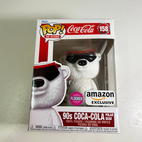 Sunglasses Coca-cola Polar Bear (FLOCKED) - Funko Pop 158 Vinyl Figure (11.4 Cm L × 8.9 Cm W × 15.9 Cm H)