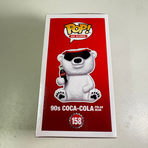 Sunglasses Coca-cola Polar Bear (FLOCKED) - Funko Pop 158 Vinyl Figure (11.4 Cm L × 8.9 Cm W × 15.9 Cm H)