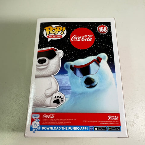 Sunglasses Coca-cola Polar Bear (FLOCKED) - Funko Pop 158 Vinyl Figure (11.4 Cm L × 8.9 Cm W × 15.9 Cm H)