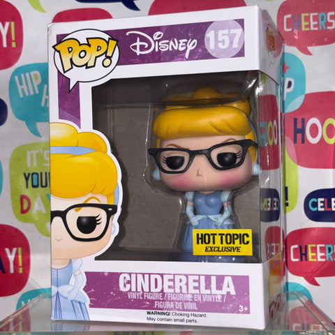 Cinderella NERD - Disney Funko Pop 157 Exclusive Vinyl Figure (11.4 Cm L × 8.9 Cm W × 15.9 Cm H)