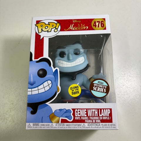 Genie GLOW IN THE DARK - Aladdin Disney Funko Pop 476 Vinyl Figure Exclusive