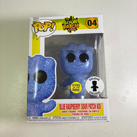 BOX DAMAGE VIEW PHOTOS Blue Raspberry Sour Patch Kid GLOW IN DARK - Funko Pop 04 Vinyl Figure (11.4 Cm L × 8.9 Cm W × 15.9 Cm H)