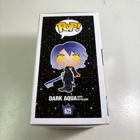 BOX FLAWS VIEW PHOTOS Dark Aqua with Keyblade - Kingdom Hearts Disney Funko Pop 625 Vinyl Figure Exclusive