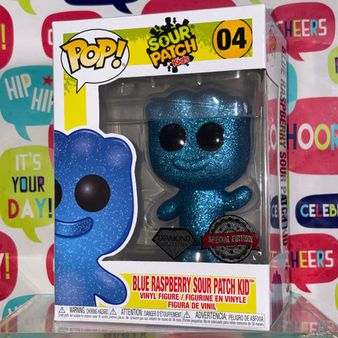 Blue Raspberry Sour Patch Kid DIAMOND GLITTER- Funko Pop Vinyl Figure (11.4 Cm L × 8.9 Cm W × 15.9 Cm H)